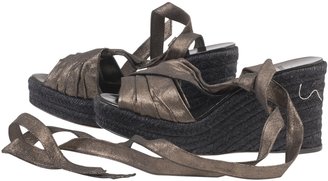 Hermes Black Leather Sandals