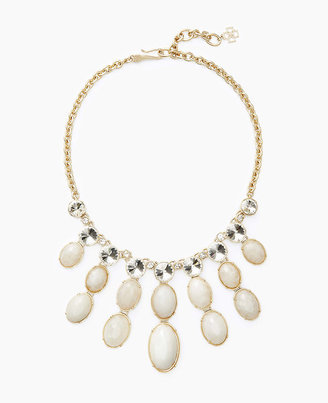 Ann Taylor Crystal and Stone Drop Necklace