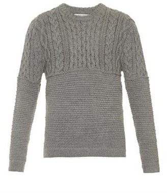 Patrik Ervell Aran-knit crew-neck sweater