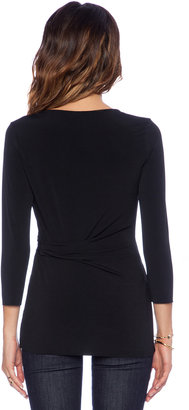 Velvet by Graham & Spencer Radella Stretch Jersey with Lace Top