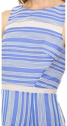 Tibi Sleeveless Cotton Stripe Dress