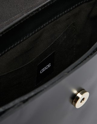 ASOS COLLECTION Premium Chain Leather Shoulder Bag