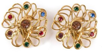 Saint Laurent Vintage flower earrings