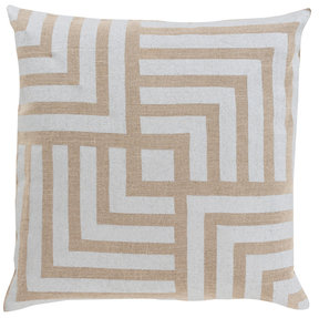 Surya Metallic Stamped Decorative Pillow