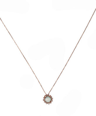 Suzanne Kalan Chalcedony and White Sapphire Starburst Necklace