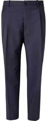 Balenciaga Pleat-Front Wool and Mohair-Blend Trousers