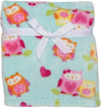 Baby Starters Micro-Velour Plush Owl Blanket