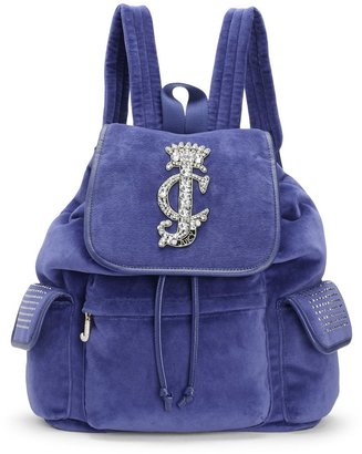Juicy Couture La Glamour Velour Backpack