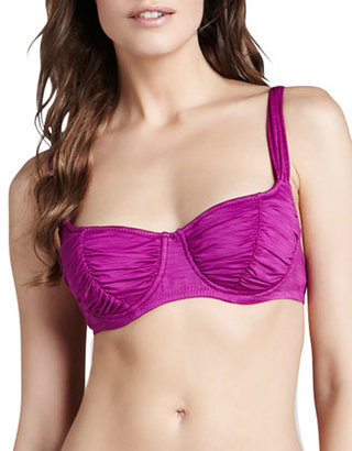 Betsey Johnson Shirred Delight Underwire Top