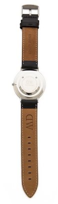 Daniel Wellington Sheffield 40mm Watch with Black Leather Band
