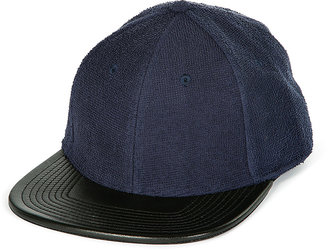 Marc by Marc Jacobs Denim Cap with Leather Brim