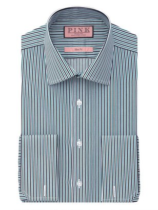 Thomas Pink Men's Maikel stripe double cuff shirt