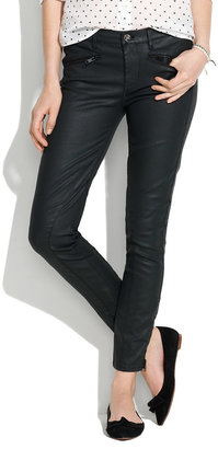 Madewell Skinny Skinny Ankle Coated Motorcycle Jeans