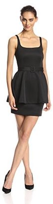 Susana Monaco Women's Guiletta Belted Short Sleeve 20 Inch Fit and Flare Dress