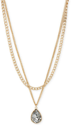Kenneth Cole New York Gold-Tone Pendant Multi Chain Necklace