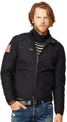 Ralph Lauren Wax Nylon Moto Jacket