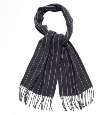 Jeff Banks Designer navy pinstriped scarf