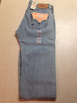 Levi's Levis 501 Jeans Mens Button Fly Straight Leg Original 29 30 31 32 33 34 36 38 40