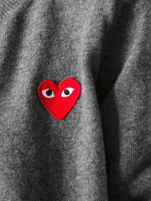 Comme des Garcons Play embroidered heart cardigan