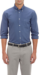 Hartford Men's Twill Shirt-BLUE