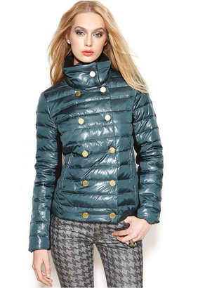 Rachel Roy Double-Breasted Puffer Jacket