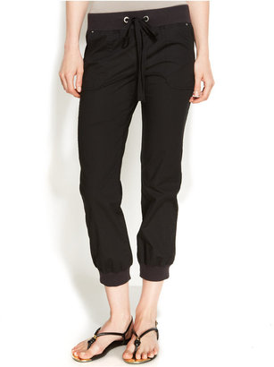 INC International Concepts Pull-On Cropped Cargo Pants