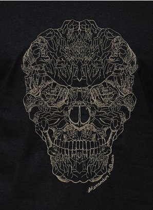 Nobrand Hand skull stitch T-shirt