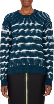 Alexander Wang Metallic Woven Pullover Sweater