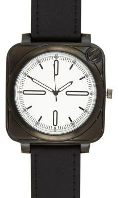 River Island Black square face watch