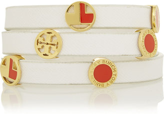 Tory Burch Theresa textured-leather bracelet
