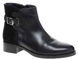 Faith Stockwell Black Leather Ankle Boots