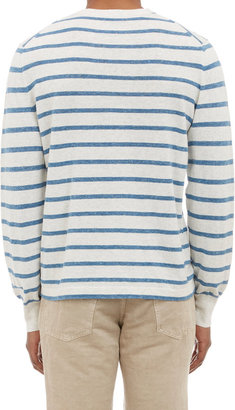Save Khaki Stripe Pullover Sweater