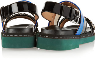 Marni Crystal-embellished PVC sandals