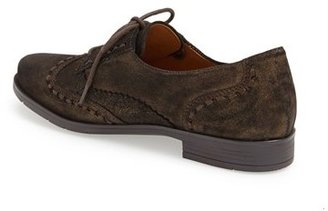 Earthies 'Lisbon' Pearlized Suede Lace-Up Flat (Women)