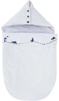 Paul Smith Junior White Nest Quilted with Penguin Print