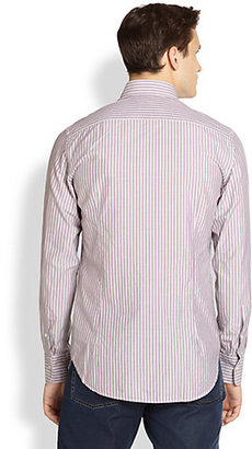 Canali Striped Cotton Sportshirt
