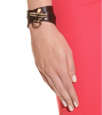Givenchy Obsedia leather wrap-around bracelet