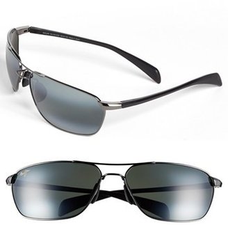 Maui Jim Men's 'Kahului Harbor - Polarizedplus2' 68Mm Sunglasses - Gunmetal