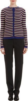 Marni Stripe-Pattern Cashmere Cardigan