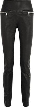 Les Chiffoniers Leather skinny pants