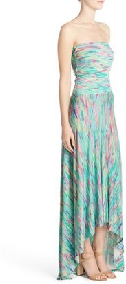 Felicity & Coco Strapless Neon Print Maxi Dress (Nordstrom Exclusive)