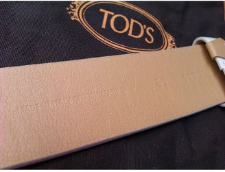 Tod's Ecru Leather Belt