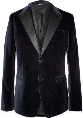 Dolce & Gabbana Slim-Fit Velvet Tuxedo Jacket