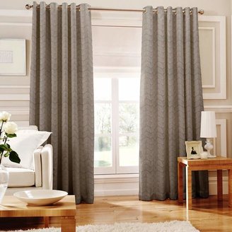 WHITEHEADS Whiteheads - Loretta 'Silver' Fully Lined Eyelet Curtains