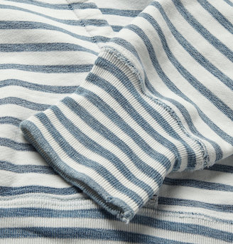 Remi Relief Striped Loopback Cotton-Jersey Hoodie