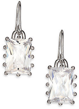 Eddie Borgo Crystal Rectangle Estate Drop Earrings