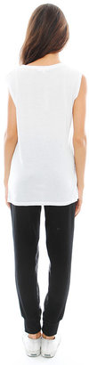 Singer22 Sundry Welcome 02 Paradise Muscle Tee in White