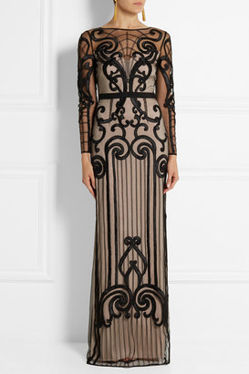 Temperley London Catroux embroidered tulle gown