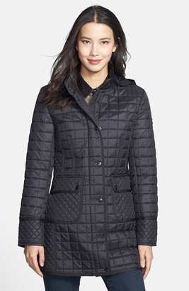 DKNY Quilted Jacket with Detachable Hood