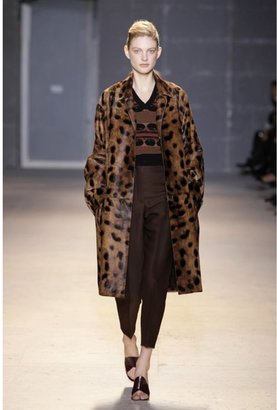 Rochas Leopard print Fur Coat